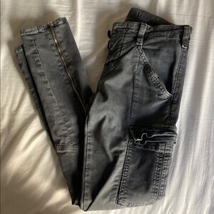 J Brand Gray Cargo skinny Pants sz 24